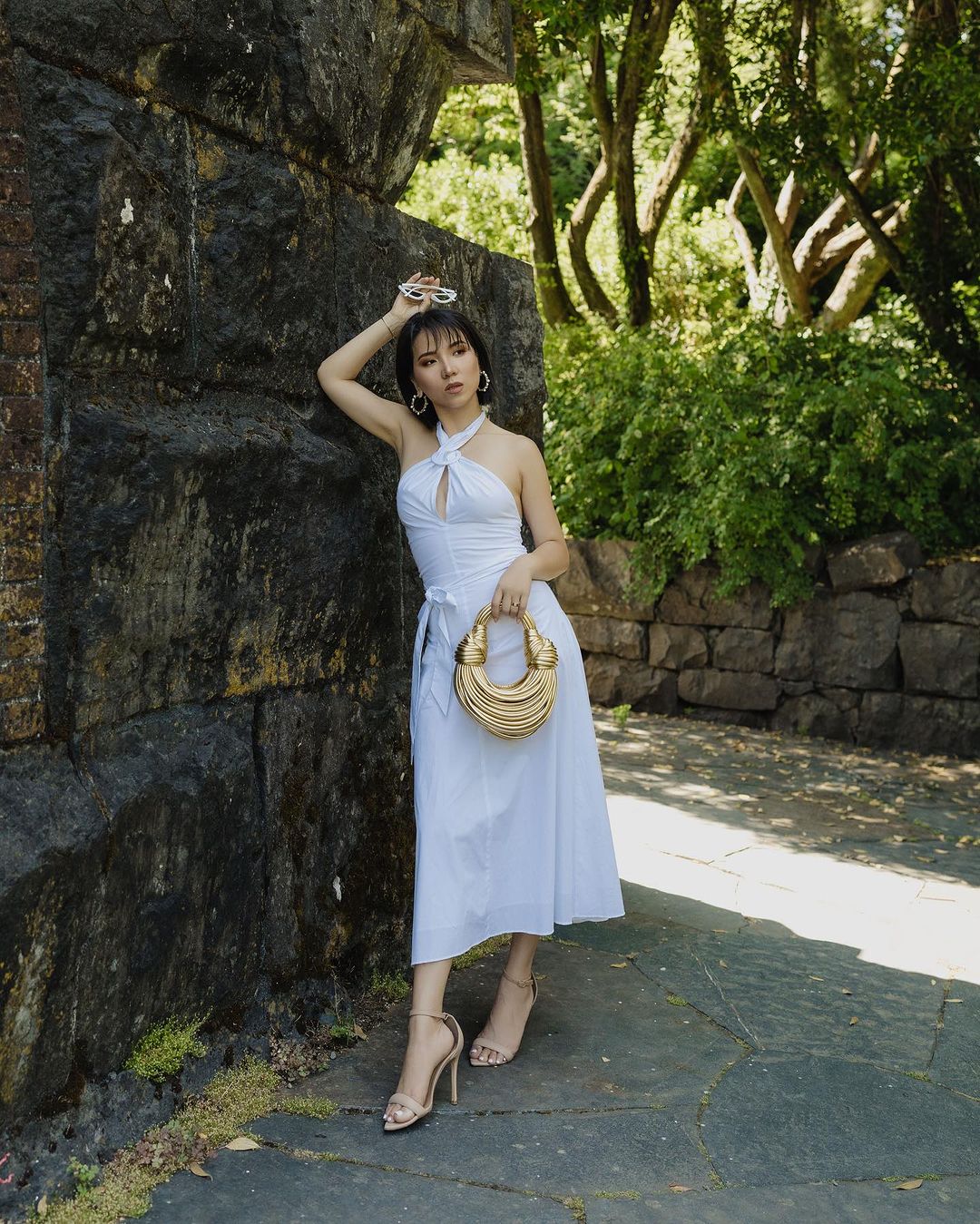 Selena - Elegant luxury bag in gold-Elly Rose