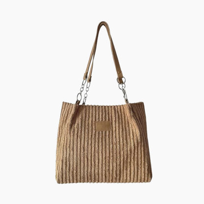 Corduroy shoulder bag - Leila-Elly Rose