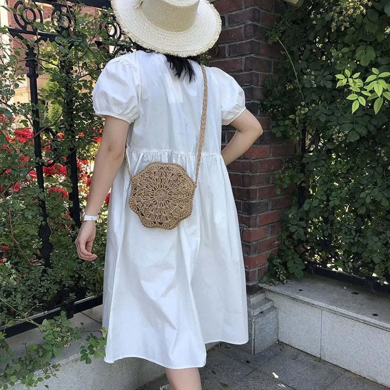 ByMave - Round handmade wicker bag-Elly Rose