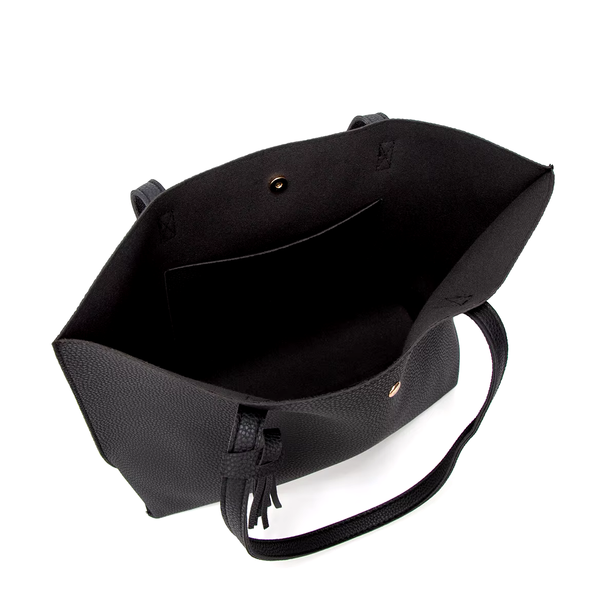 Black handbag with matching wallet-Elly Rose