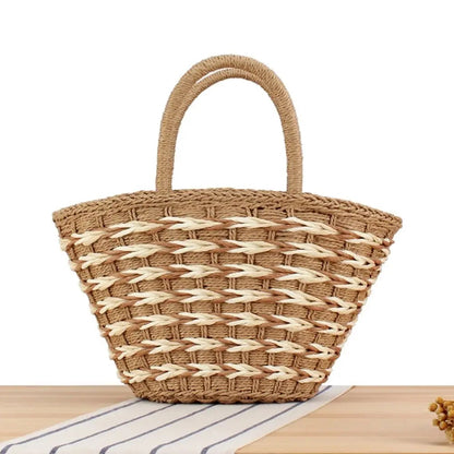 ByMave - Handmade solid color wicker bag-Elly Rose
