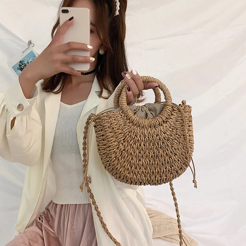 ByMave - Large wicker bag-Elly Rose