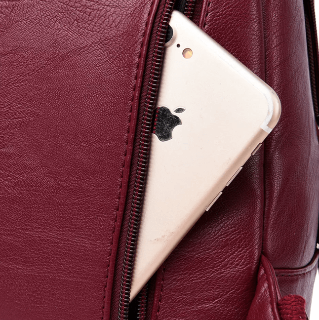 Women's leather backpack - Ada-Elly Rose