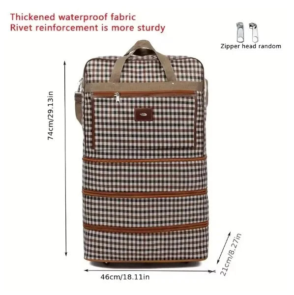 SUBLIME - Large checkered travel bag-Elly Rose