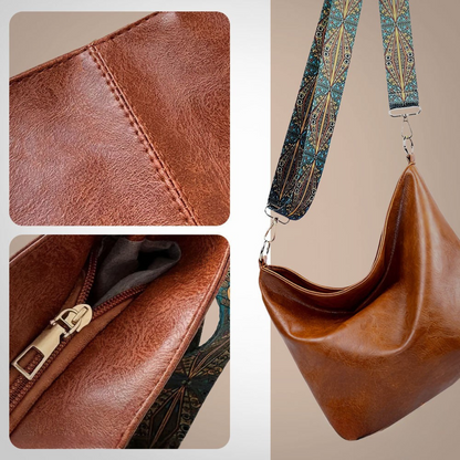 Chelsey's Vintage Charm | Leather Shoulder Bag