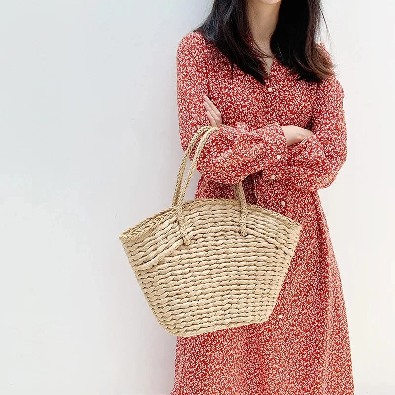 ByMave - Large wicker bag-Elly Rose