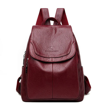 Leilani - Secure Leather Backpack for Elegant Women-Elly Rose