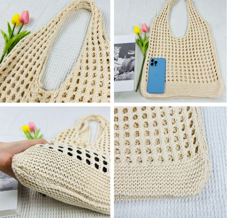 SoSun - Hollow knit bag-Elly Rose