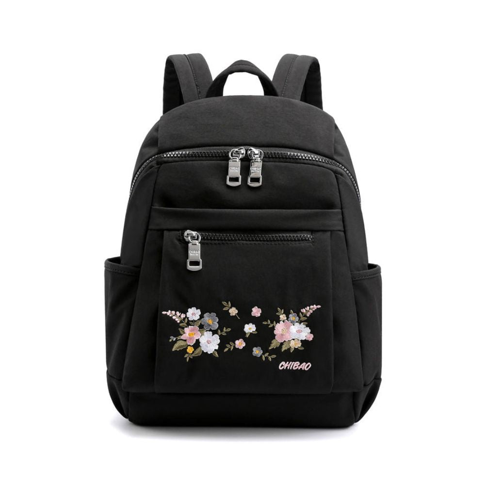 Collene | travel backpack embroidered with flowers-Elly Rose