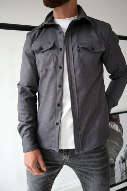 Adam - Veste chemise avec fermeture à boutons