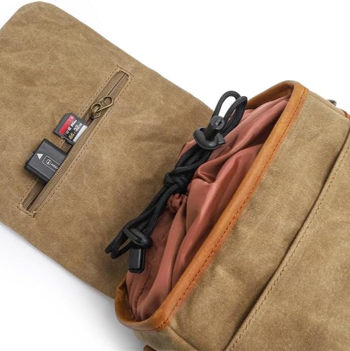 CanvasCaddy - Vintage canvas bag for DSLR camera-Elly Rose