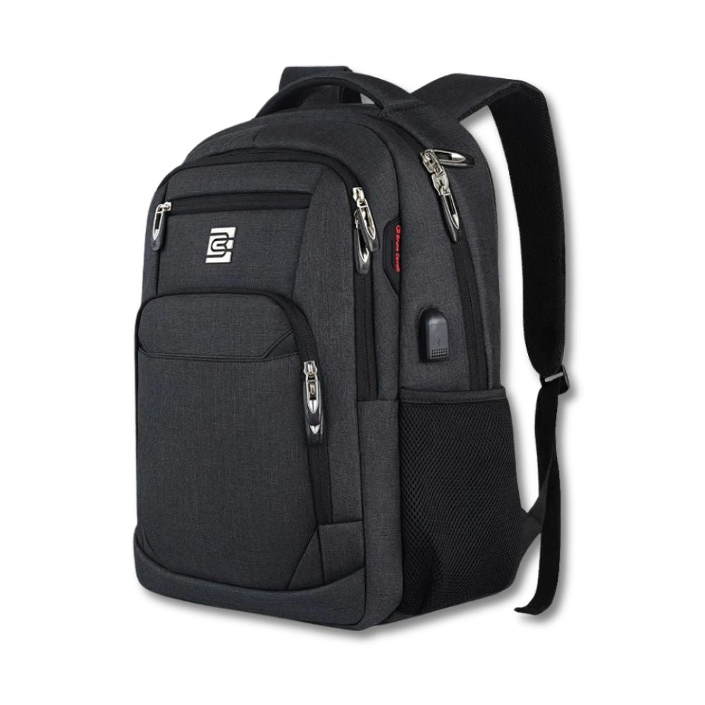 Bony | Slim Business Laptop Backpack for travel and hiking with USB port-Elly Rose