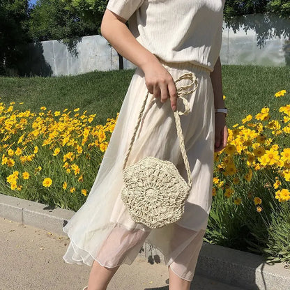 ByMave - Round handmade wicker bag-Elly Rose