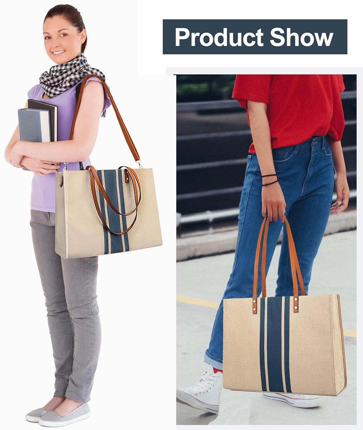 OrganizeEdge - Canvas laptop bag-Elly Rose