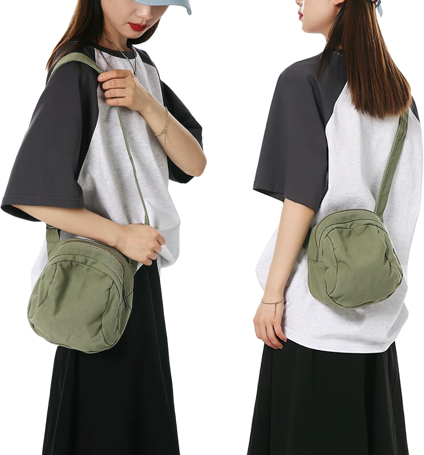 JourneyWay - Vintage canvas shoulder bag-Elly Rose