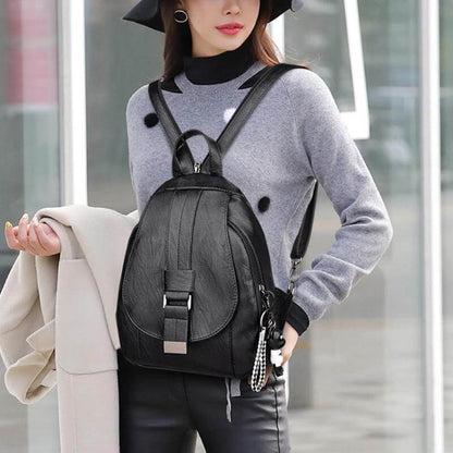 Women's leather backpack - Carolyn-Elly Rose