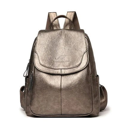 Leilani - Secure Leather Backpack for Elegant Women-Elly Rose