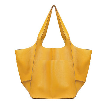 Xylia | New oversized handbag in handmade vegan leather.-Elly Rose