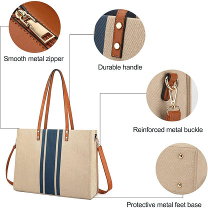 OrganizeEdge - Canvas laptop bag-Elly Rose