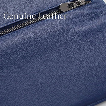 Ultra-thin leather card holder with RFID blocking - Renée-Elly Rose