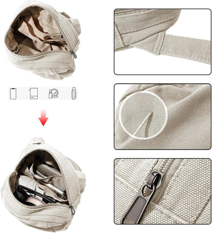 JourneyWay - Vintage canvas shoulder bag-Elly Rose