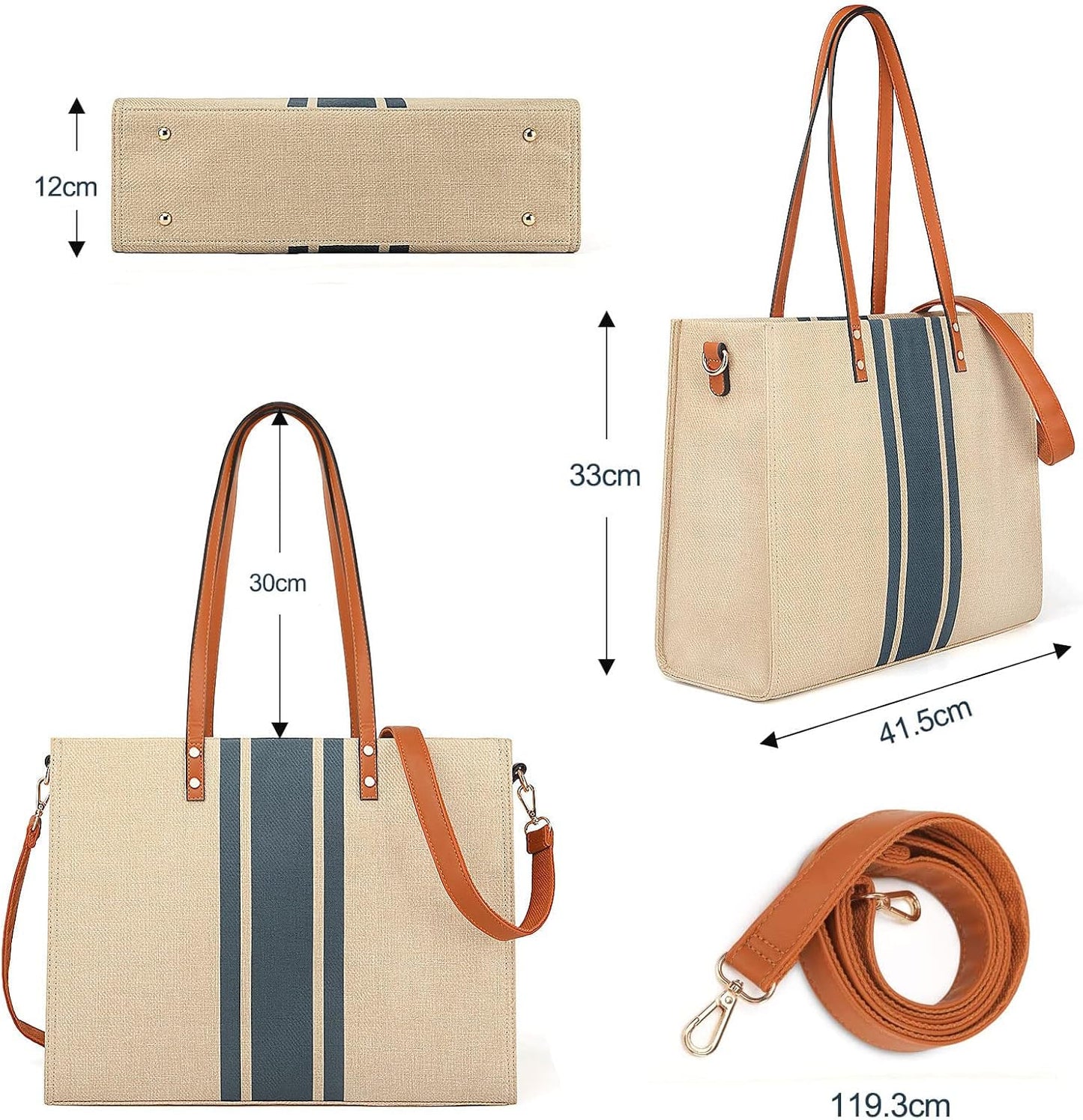 OrganizeEdge - Canvas laptop bag-Elly Rose