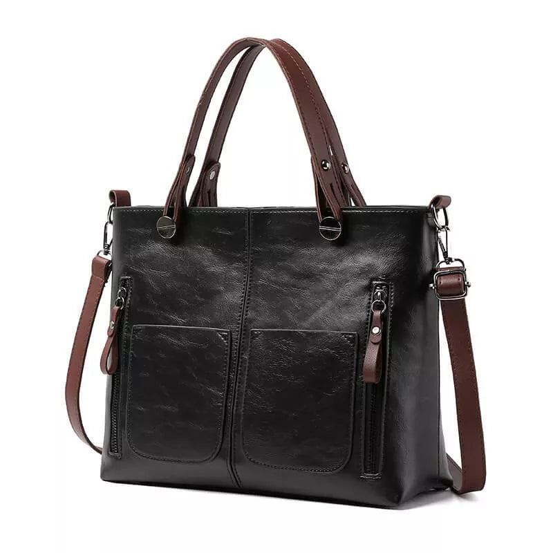 Maelis - Leather shoulder bag-Elly Rose