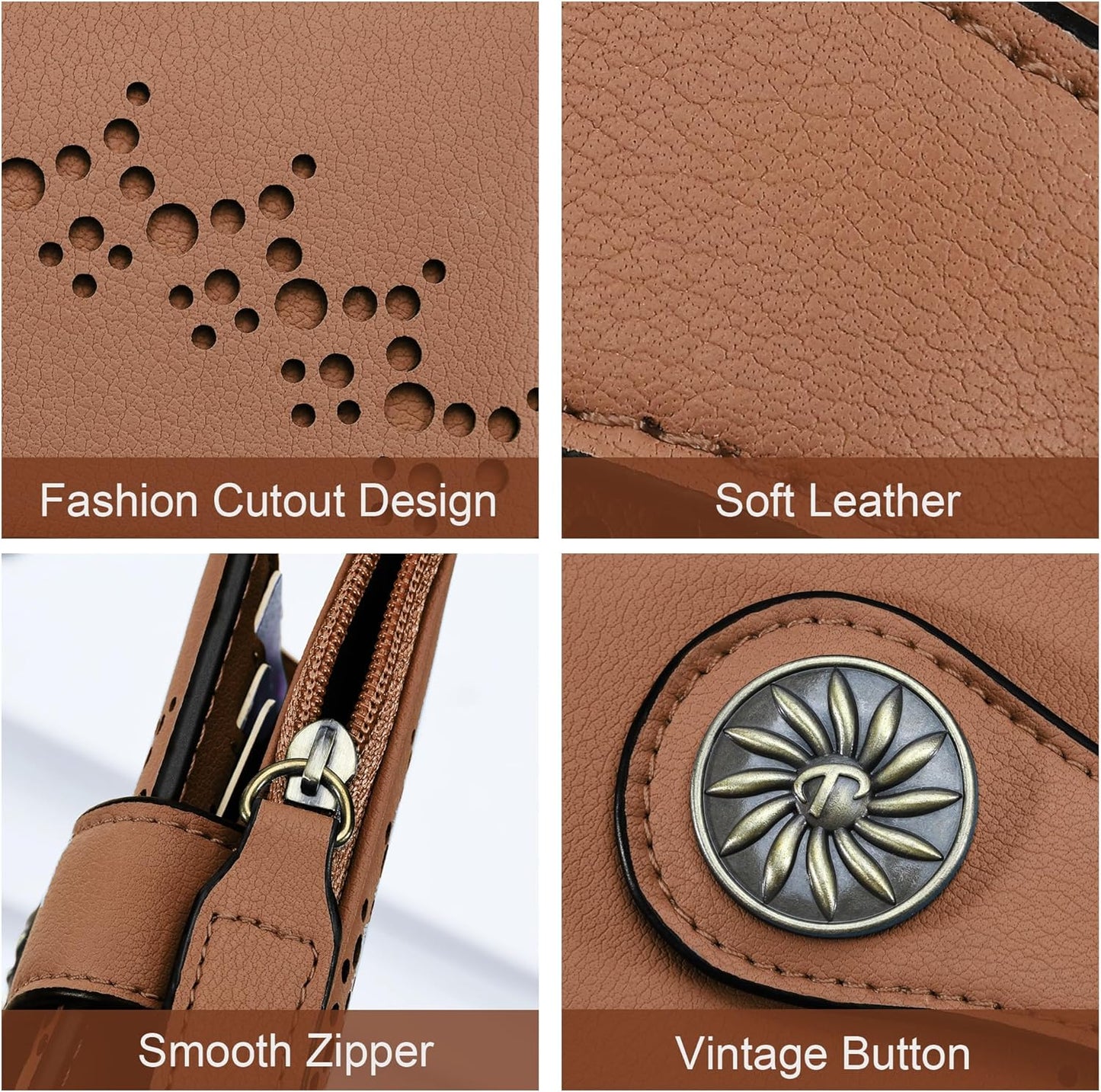 Women's RFID wallet with zip pocket - Claire-Elly Rose