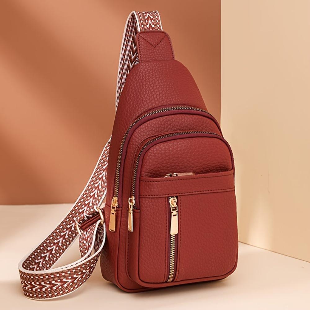 Hazel Vintage Chest Crossbody Bag-Elly Rose