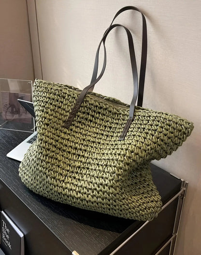 Elegant woven tote bag - Laura-Elly Rose