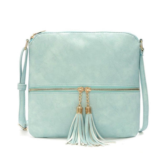 ChicRibbon - Elegant shoulder bag with tassels-Elly Rose