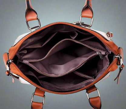 Qyra- 4-piece modern leather bag set-Elly Rose