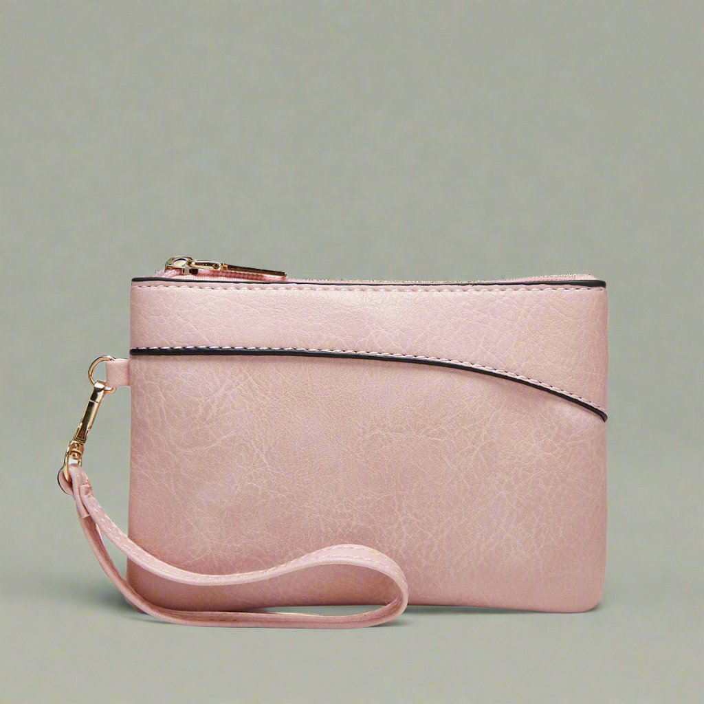 Cecile | Elegant leather messenger bag with large interior-Elly Rose