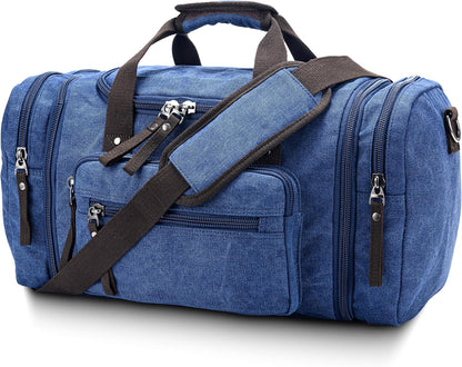 FlexVoyager - Expandable canvas weekend bag-Elly Rose
