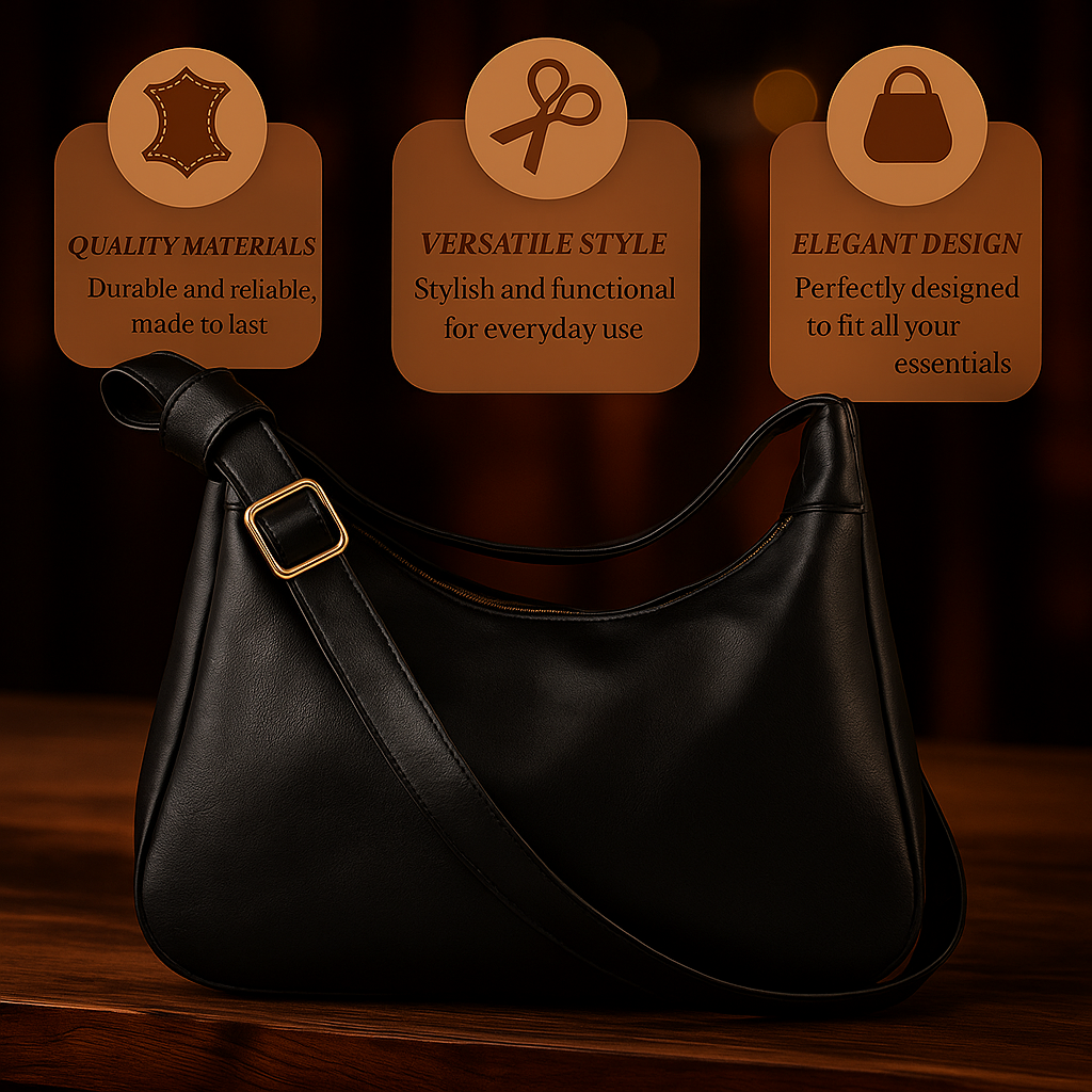 AUROVA - Elegant and spacious shoulder bag for women