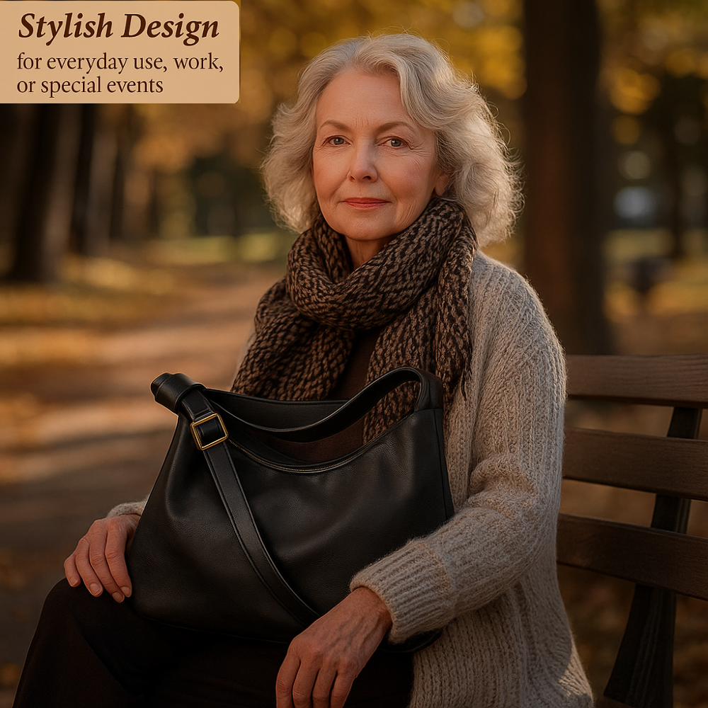 AUROVA - Elegant and spacious shoulder bag for women