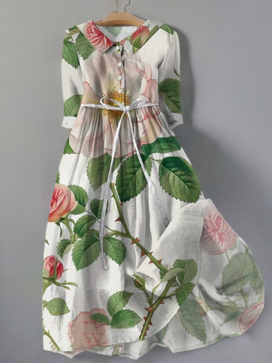 Abby - Robe vintage en dentelle florale