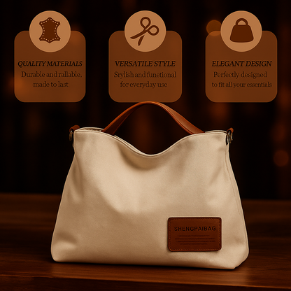 Billie's Bag | Simple canvas shoulder bag