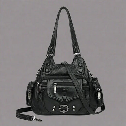 Aletta - Elegant shoulder bag in soft vegetable leather-Elly Rose