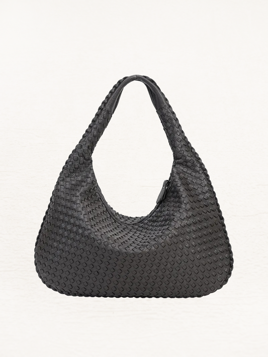 Brianna Braided Shoulder Bag Ladies | Handbag | Design Bag Grey-Elly Rose