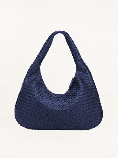 Brianna Braided Shoulder Bag Ladies | Handbag | Design Bag Dark Blue-Elly Rose