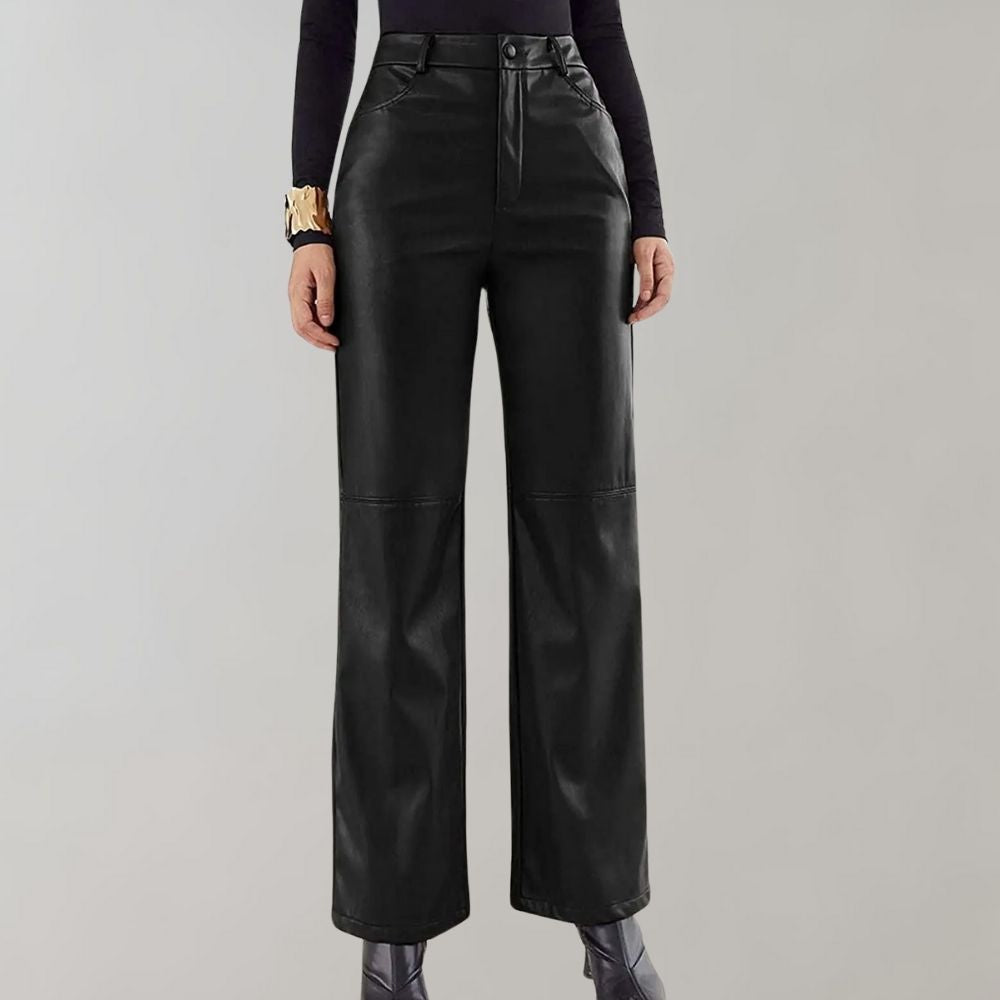 Jaska - Pantalon droit en cuir
