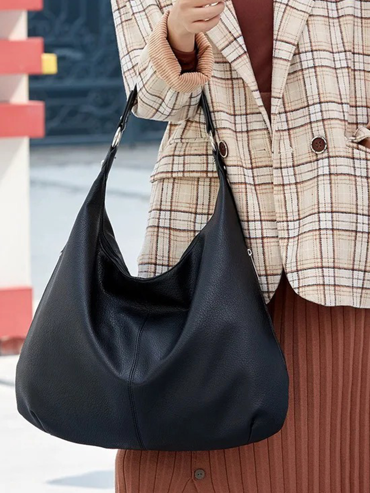 Carmen Soft Leather Shoulder Bag | Handbag | Design Shopper | Hobo Bag-Elly Rose