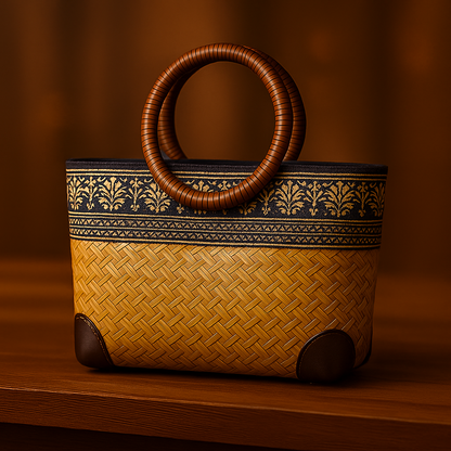 Milou | Woven bamboo bag
