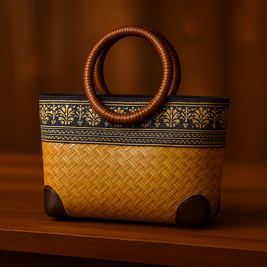 Milou | Woven bamboo bag