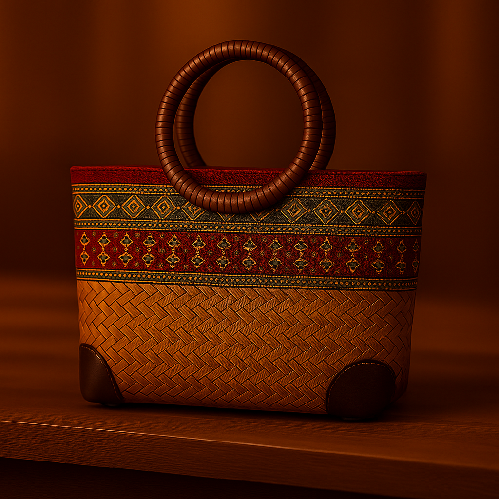 Milou | Woven bamboo bag