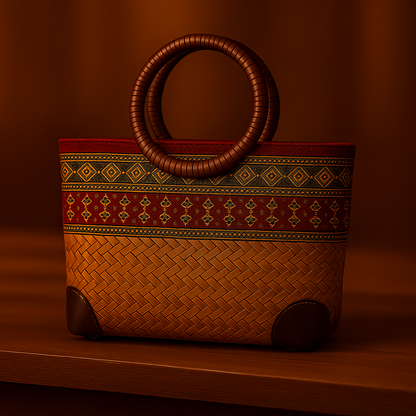 Milou | Woven bamboo bag