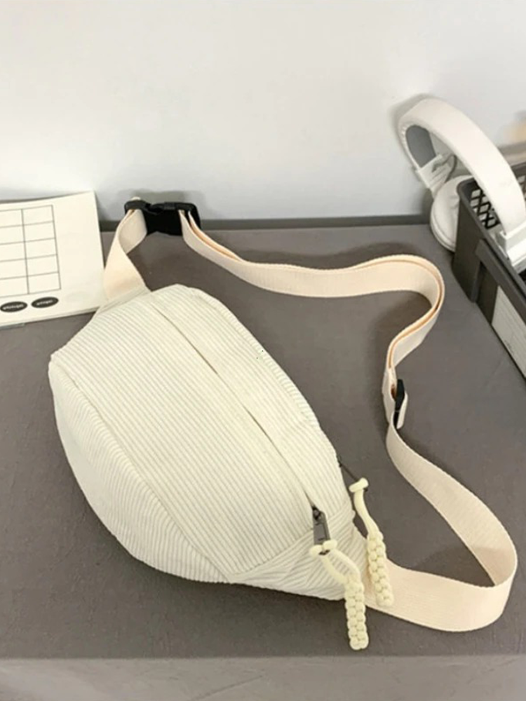 Colet Corduroy Hip bag | Hip bag | Shoulder bag Beige-Elly Rose