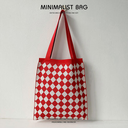 Grand Knit tote bag - Diamond-Elly Rose