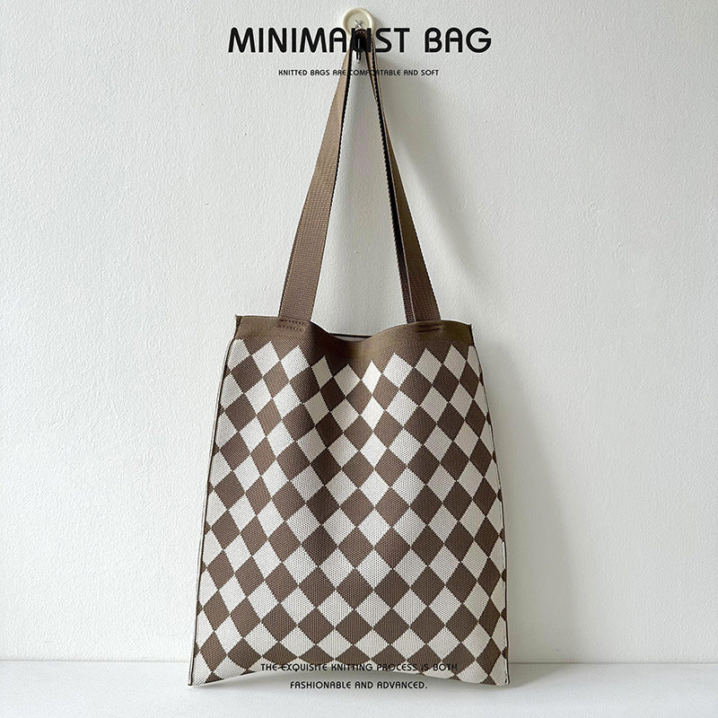 Grand Knit tote bag - Diamond-Elly Rose